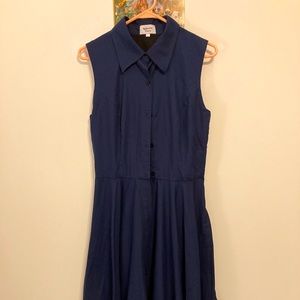 Unique Vintage Magnolia Place Oxford button down Isabella swing dress